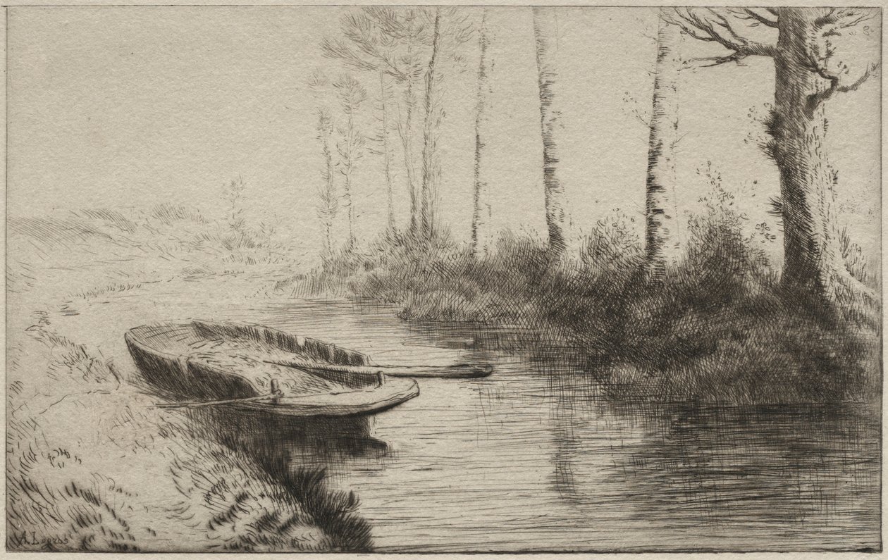 Kanał, rano. autorstwa Alphonse Legros