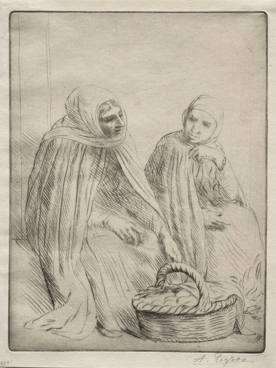 Pierwszy Talerz Handlarzy Jajkami. autorstwa Alphonse Legros