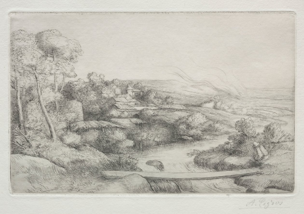 Kładka Kładka. autorstwa Alphonse Legros