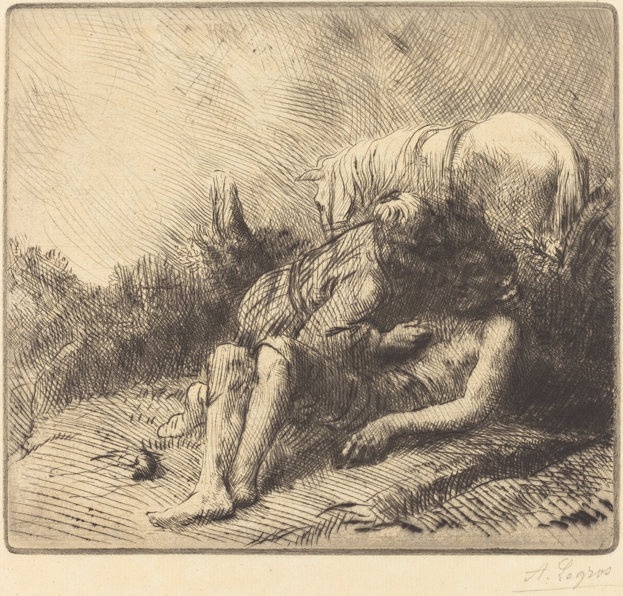 Dobry Samarytanin Dobry Samarytanin. autorstwa Alphonse Legros