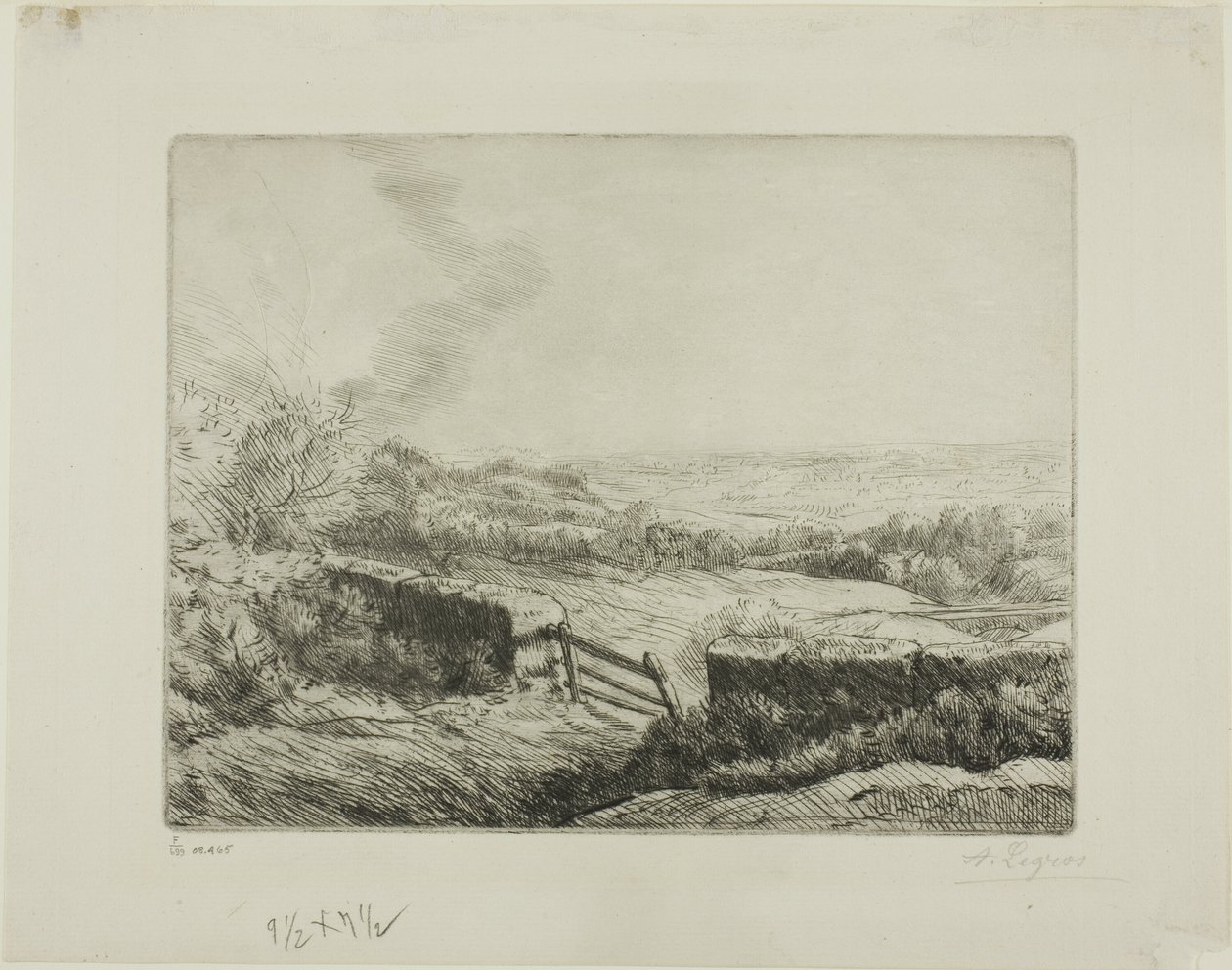 Łąka Brama autorstwa Alphonse Legros