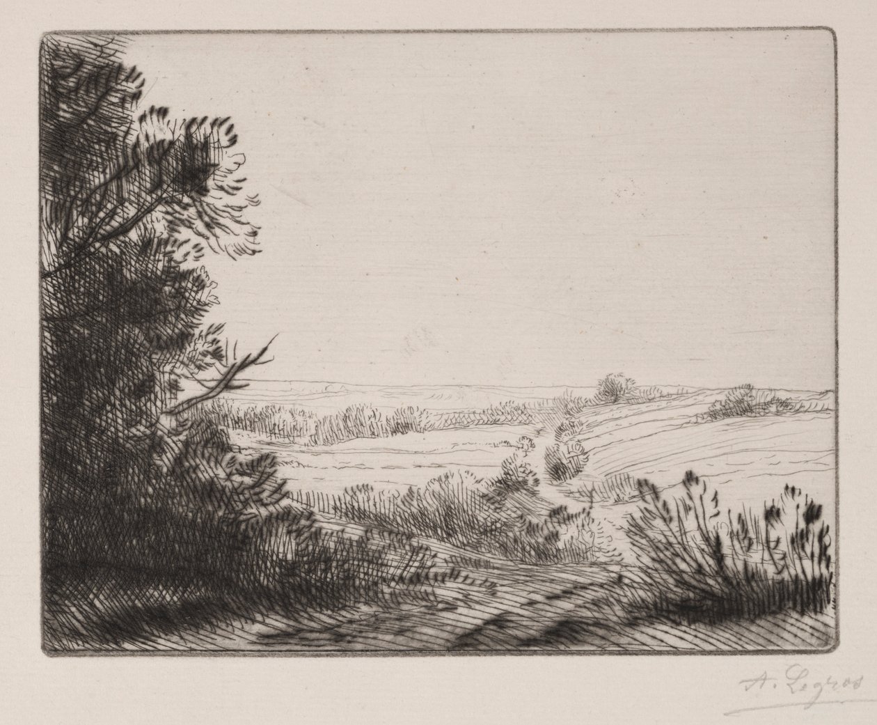 Droga do Horville. autorstwa Alphonse Legros