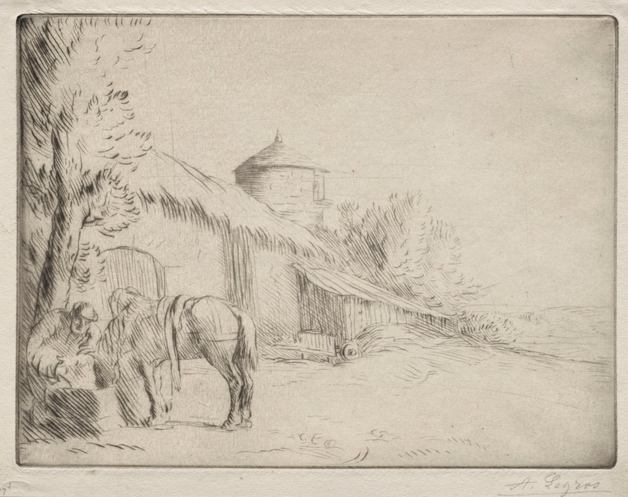 Drugie miejsce do podlewania. autorstwa Alphonse Legros