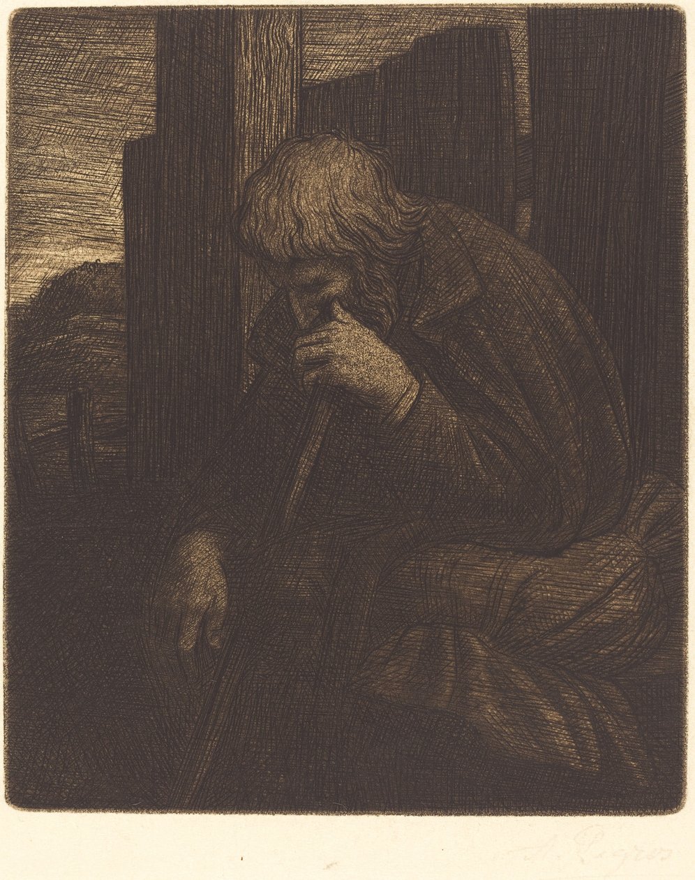 Myśliciel Myśliciel. autorstwa Alphonse Legros