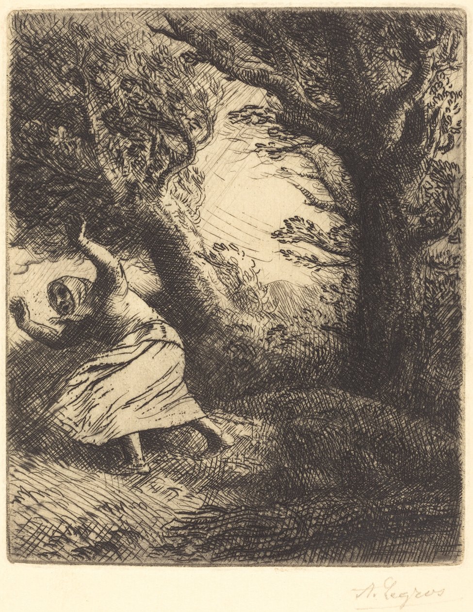Grzmot (piorun) autorstwa Alphonse Legros