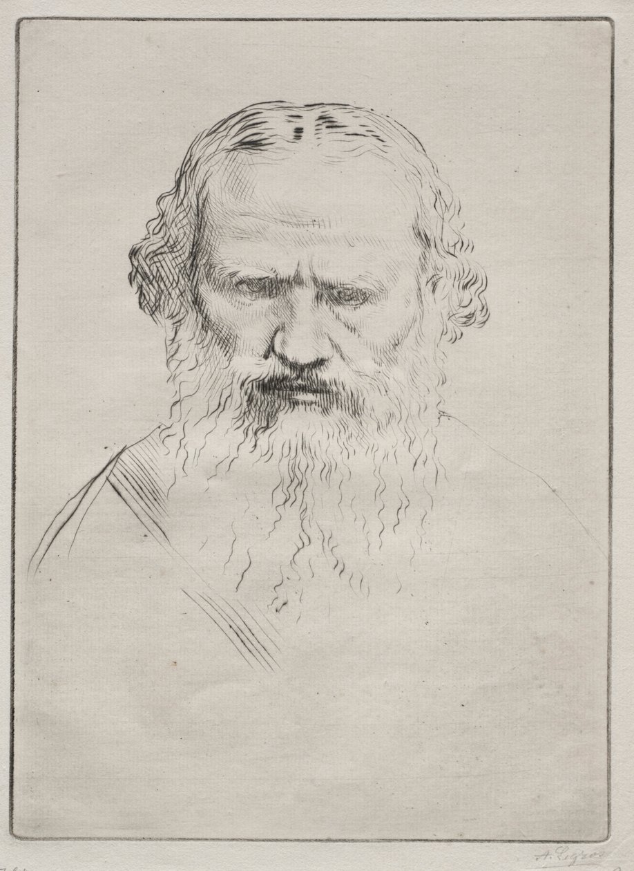Tołstoj. autorstwa Alphonse Legros