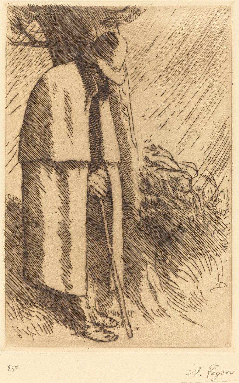 Podróżnik biorący schronienie autorstwa Alphonse Legros