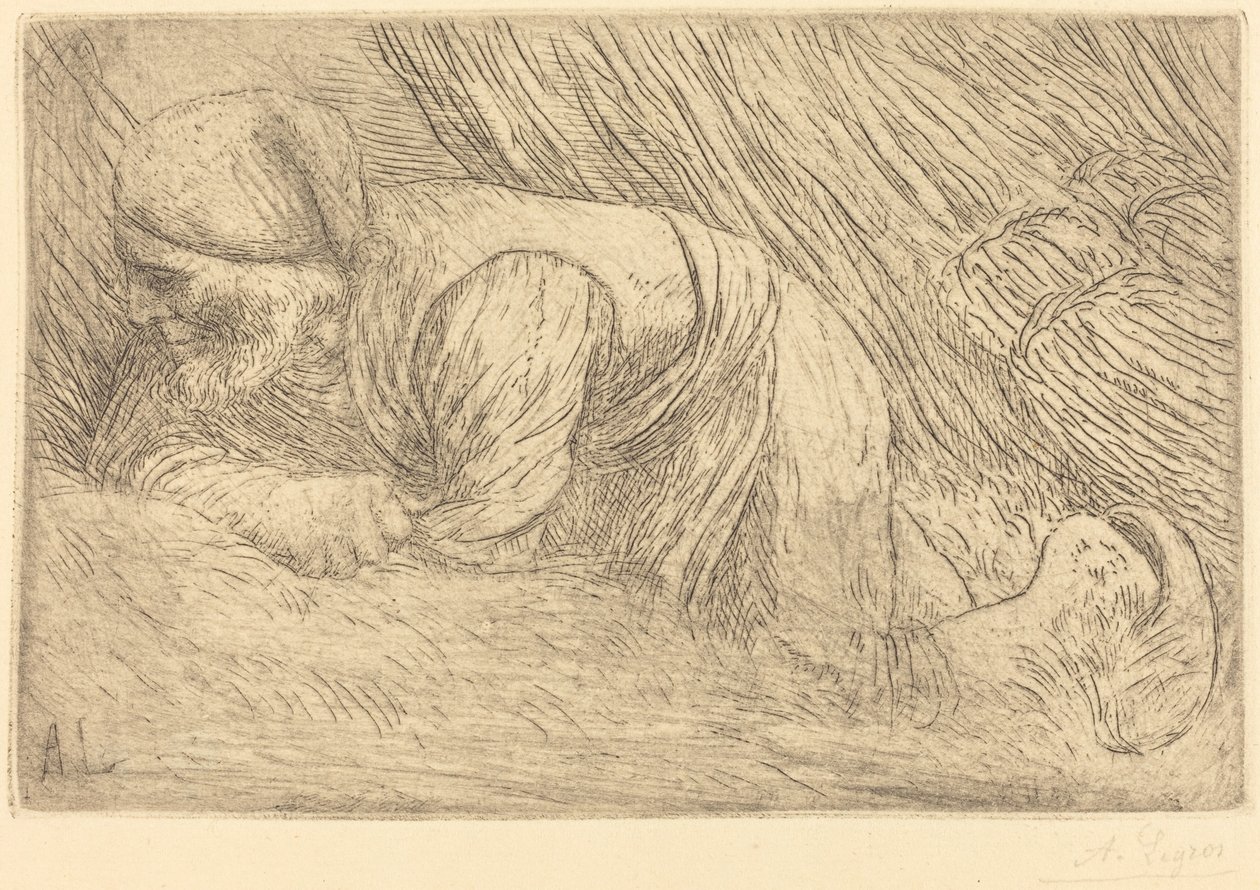 Zbieracz gałązek Le fagotier. autorstwa Alphonse Legros