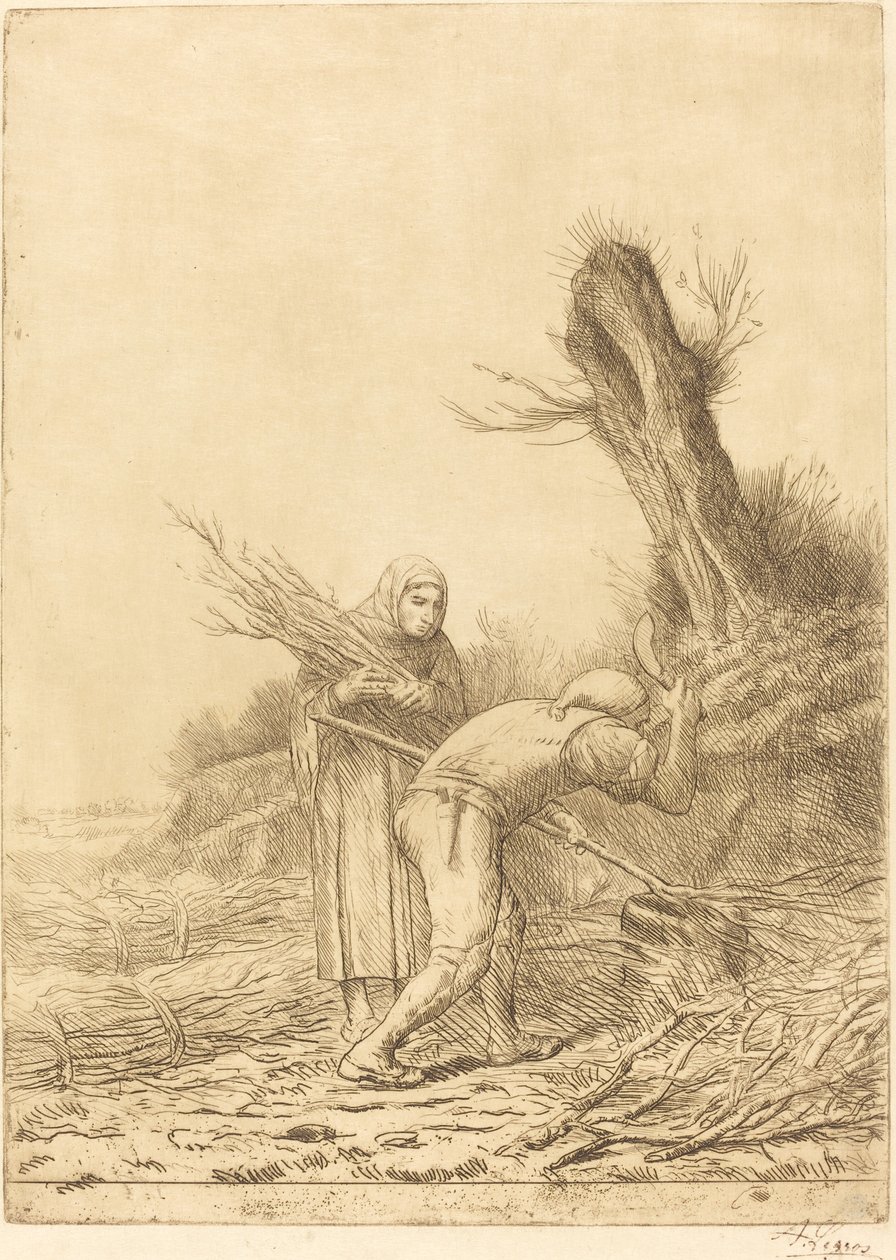 Twórcy gałązek Twórcy gałązek. autorstwa Alphonse Legros