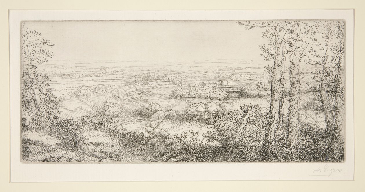 Dolina w Burgundii (Dolina w Burgundii) autorstwa Alphonse Legros