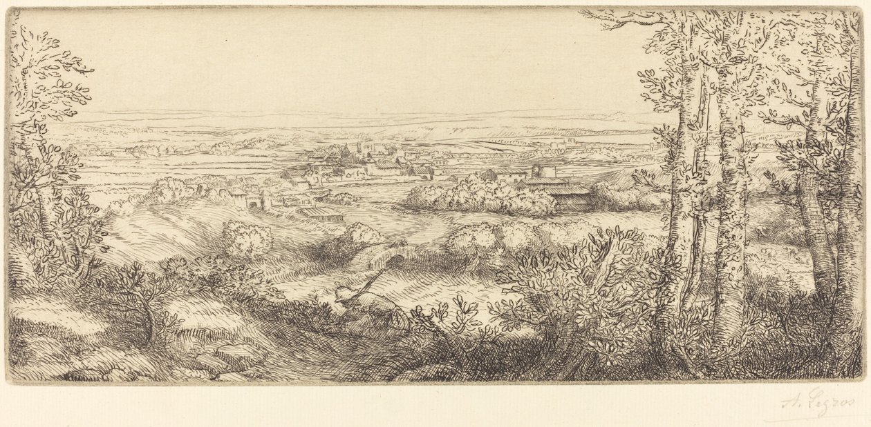 Dolina w Burgundii Dolina w Burgundii. autorstwa Alphonse Legros