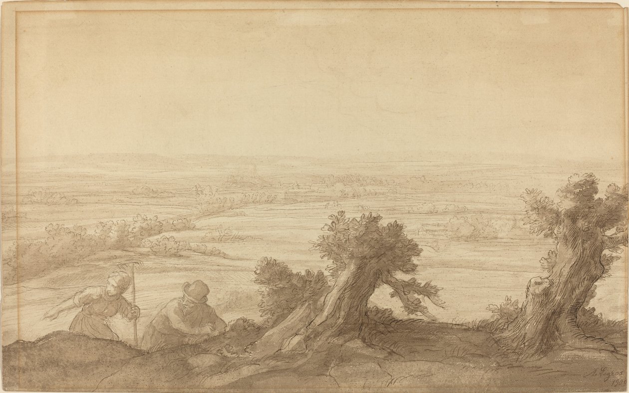 Widok na płaską krainę, 1906. autorstwa Alphonse Legros