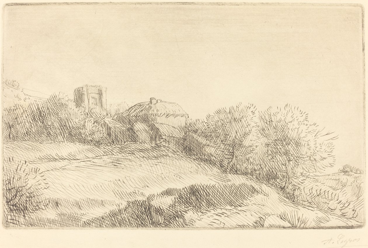 Wioska (wioska) autorstwa Alphonse Legros