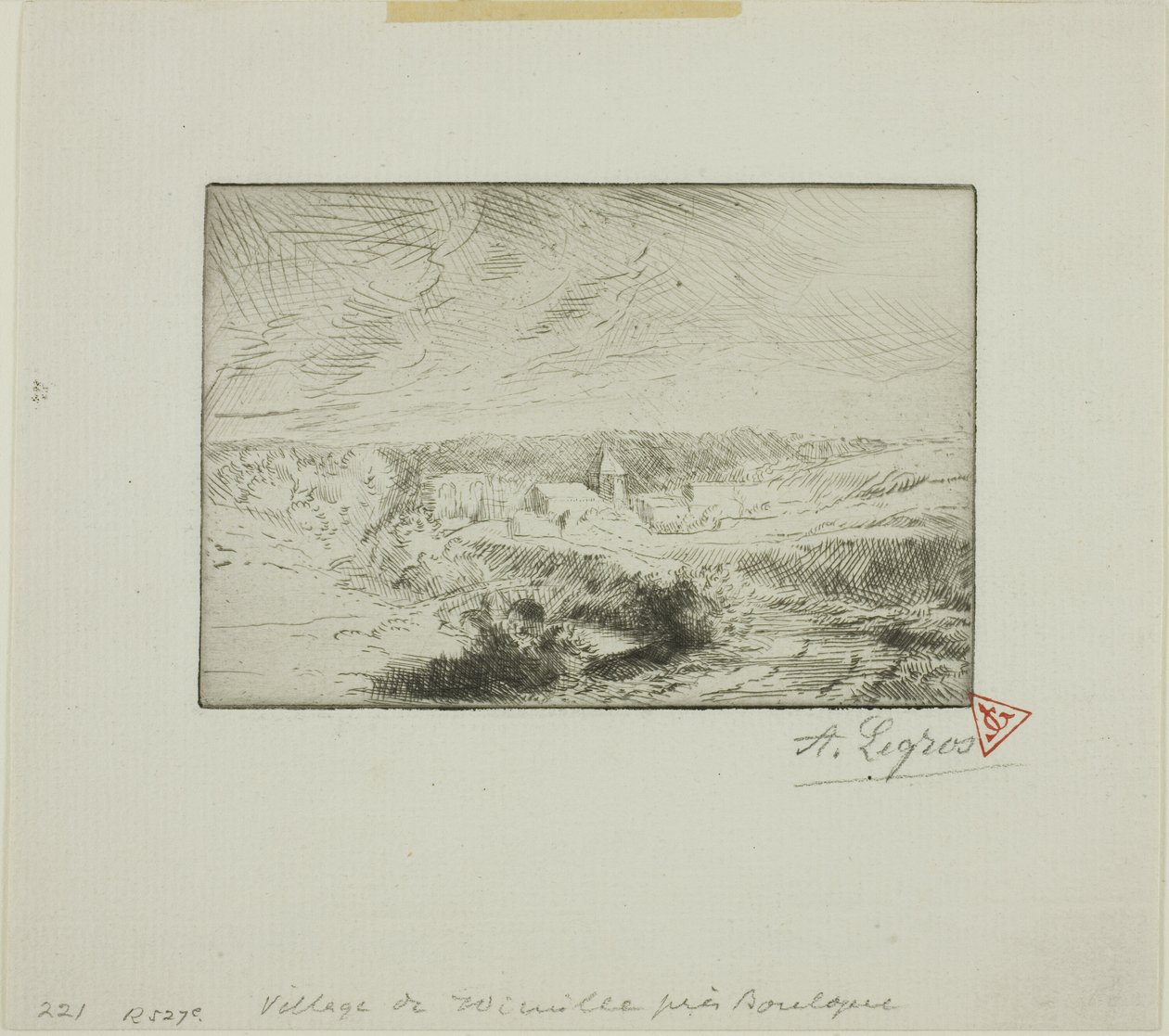 Wioska Wimille, w pobliżu Boulogne autorstwa Alphonse Legros