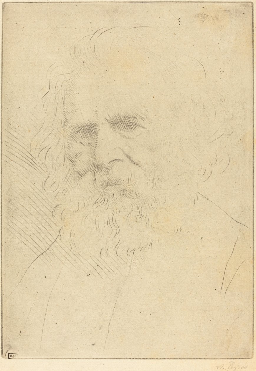 WH. Longfellow, 1. płyta. autorstwa Alphonse Legros