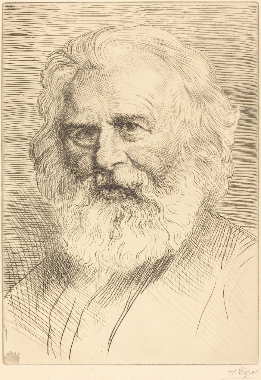 WH. Longfellow, 1. płyta. autorstwa Alphonse Legros