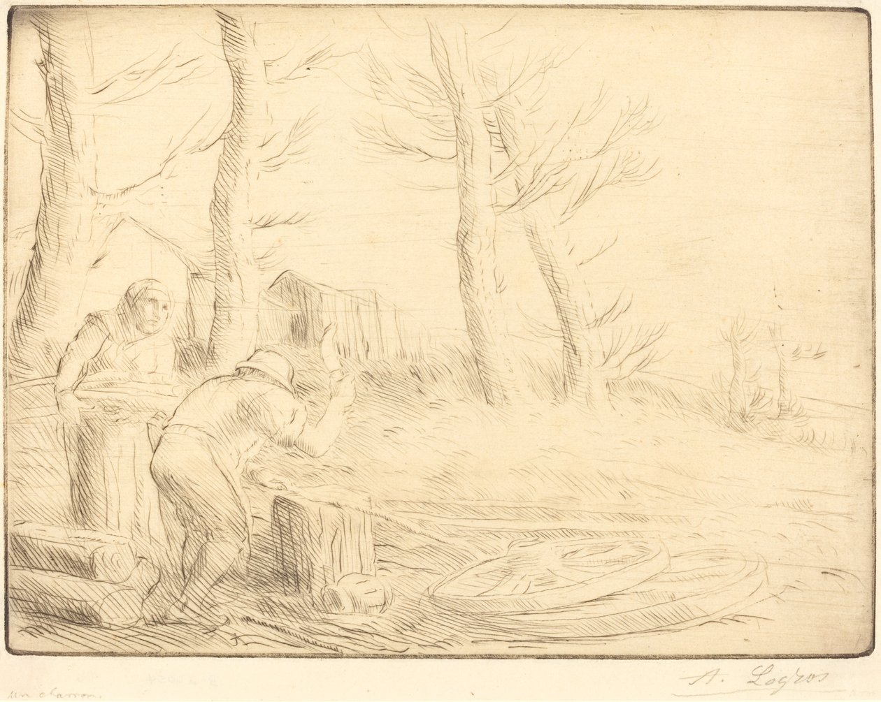 Kołodziej (Un charron) autorstwa Alphonse Legros