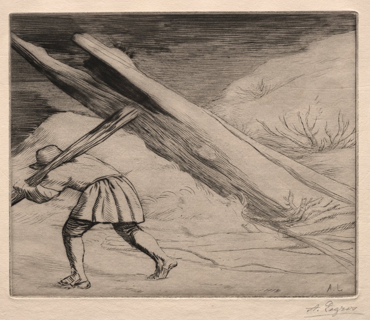 Zimowa 1 płyta. autorstwa Alphonse Legros