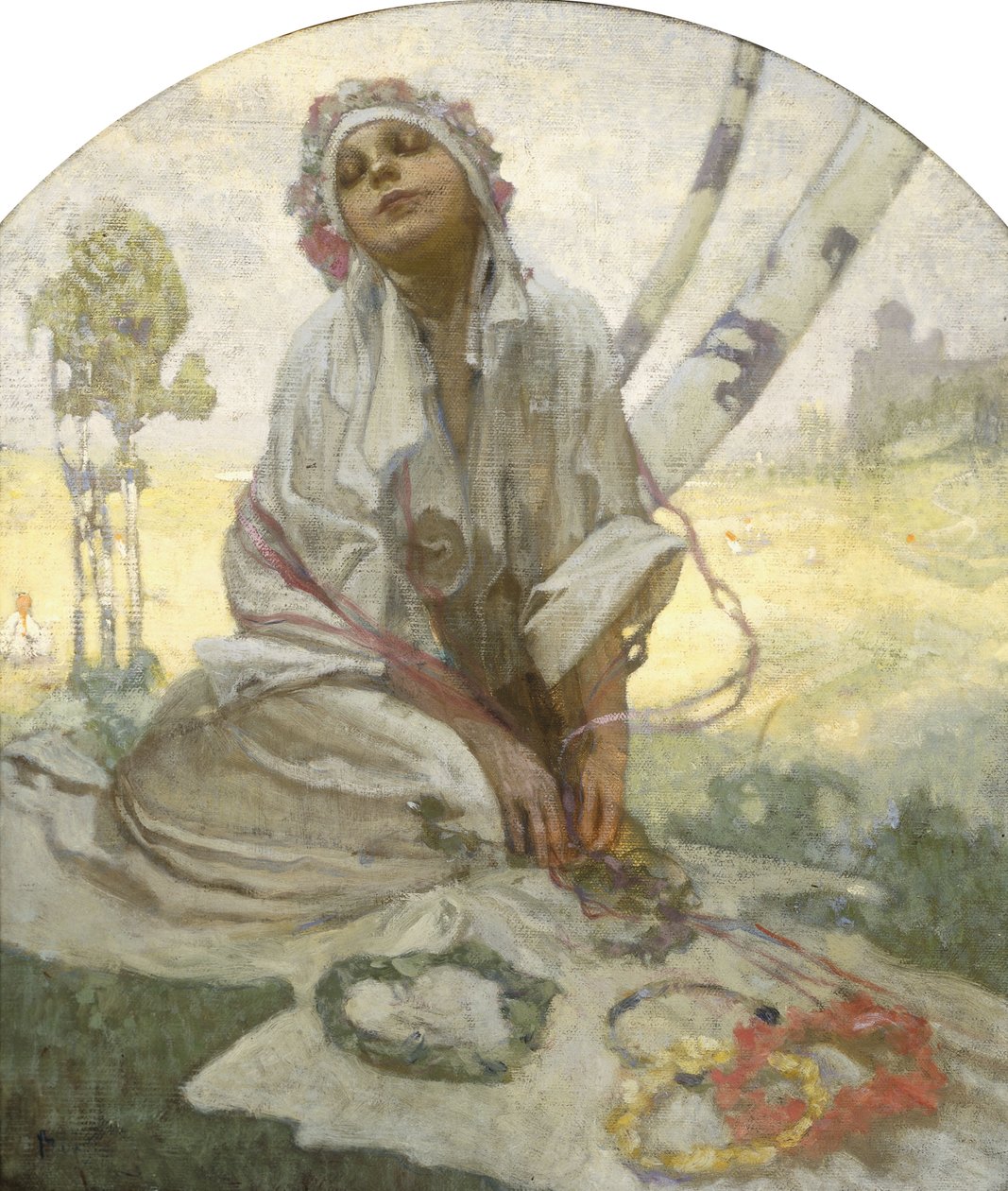 Czeski Marzyciel Słońca autorstwa Alphonse Mucha