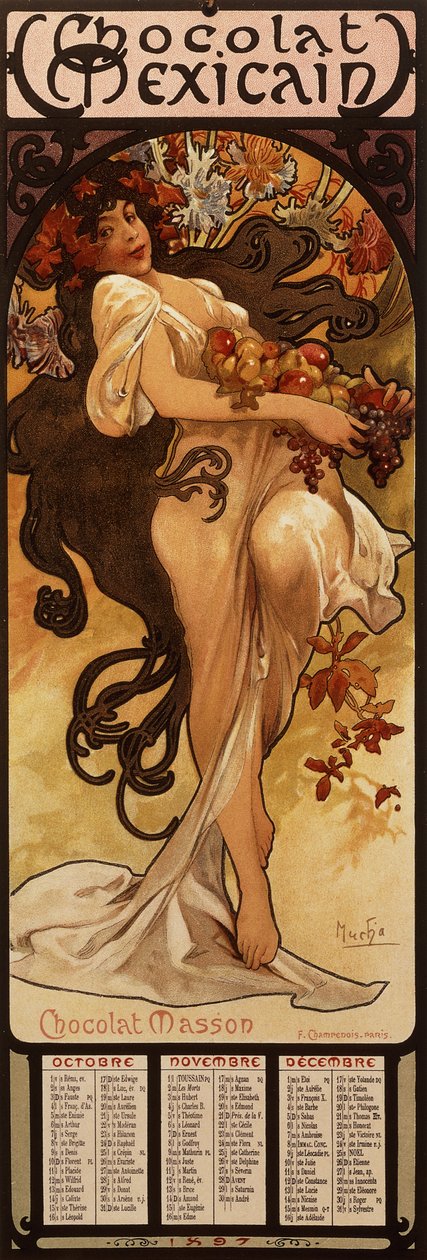 Mason Czekoladowy, 1897 autorstwa Alphonse Mucha