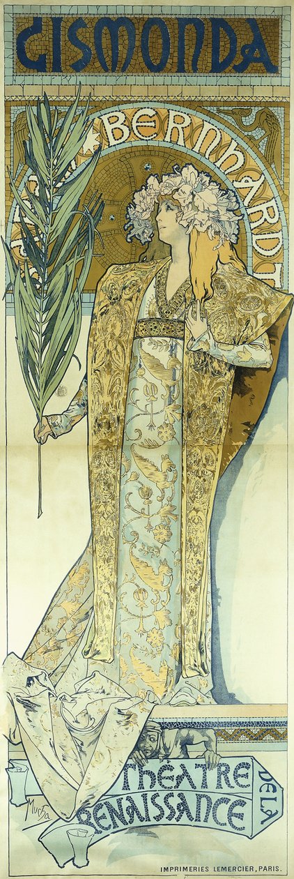 Gismonda, ok.1894 autorstwa Alphonse Mucha