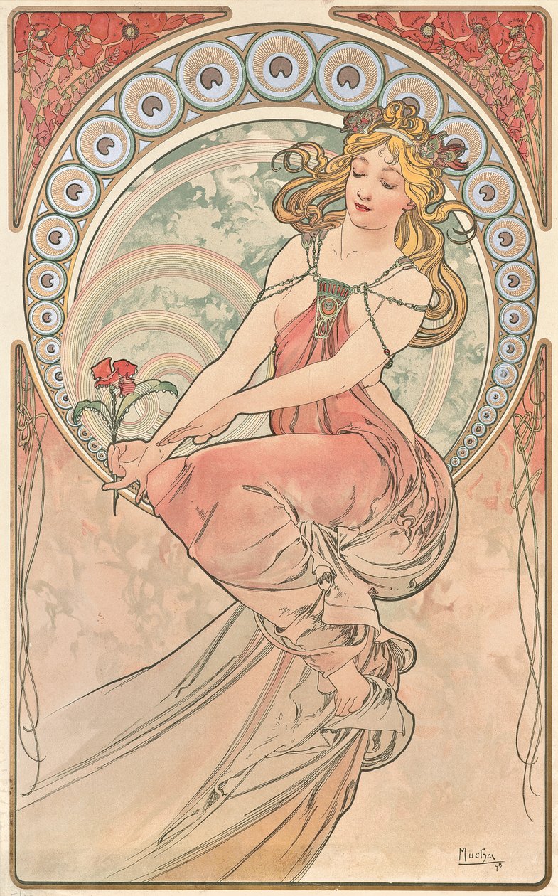 Malarstwo, 1898 autorstwa Alphonse Mucha