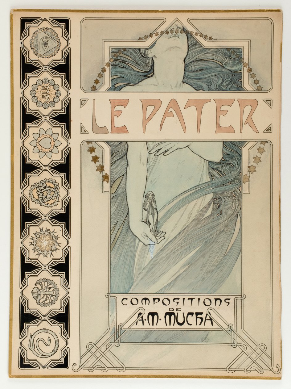 Le Pater, projekt okładki autorstwa Alphonse Marie Mucha