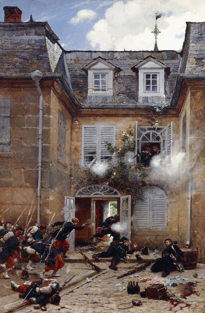 Atak z zaskoczenia, Metz, 1884 autorstwa Alphonse Marie de Neuville
