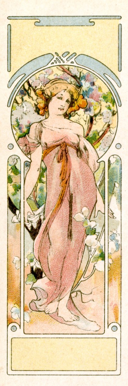 „Jesień”, 1900 autorstwa Alphonse Mucha