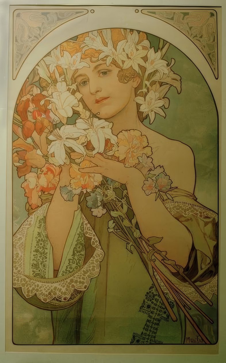 Blumen autorstwa Alphonse Mucha