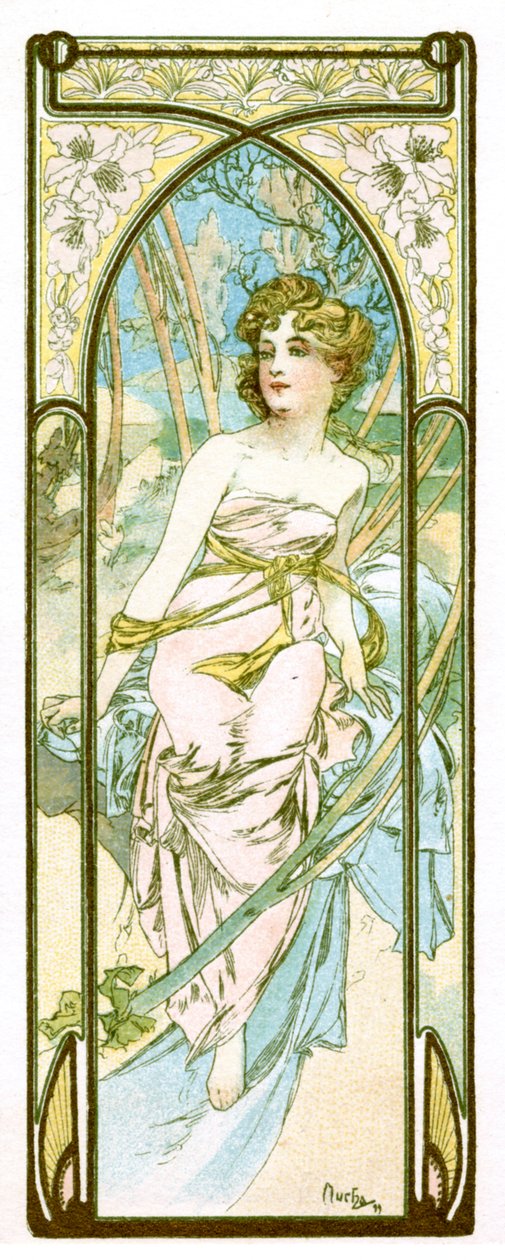 „Jasność dnia”, 1899 autorstwa Alphonse Mucha