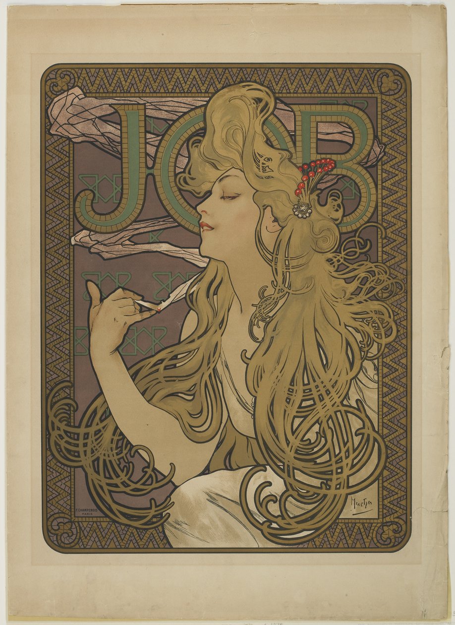 Praca, 1896 autorstwa Alphonse Mucha