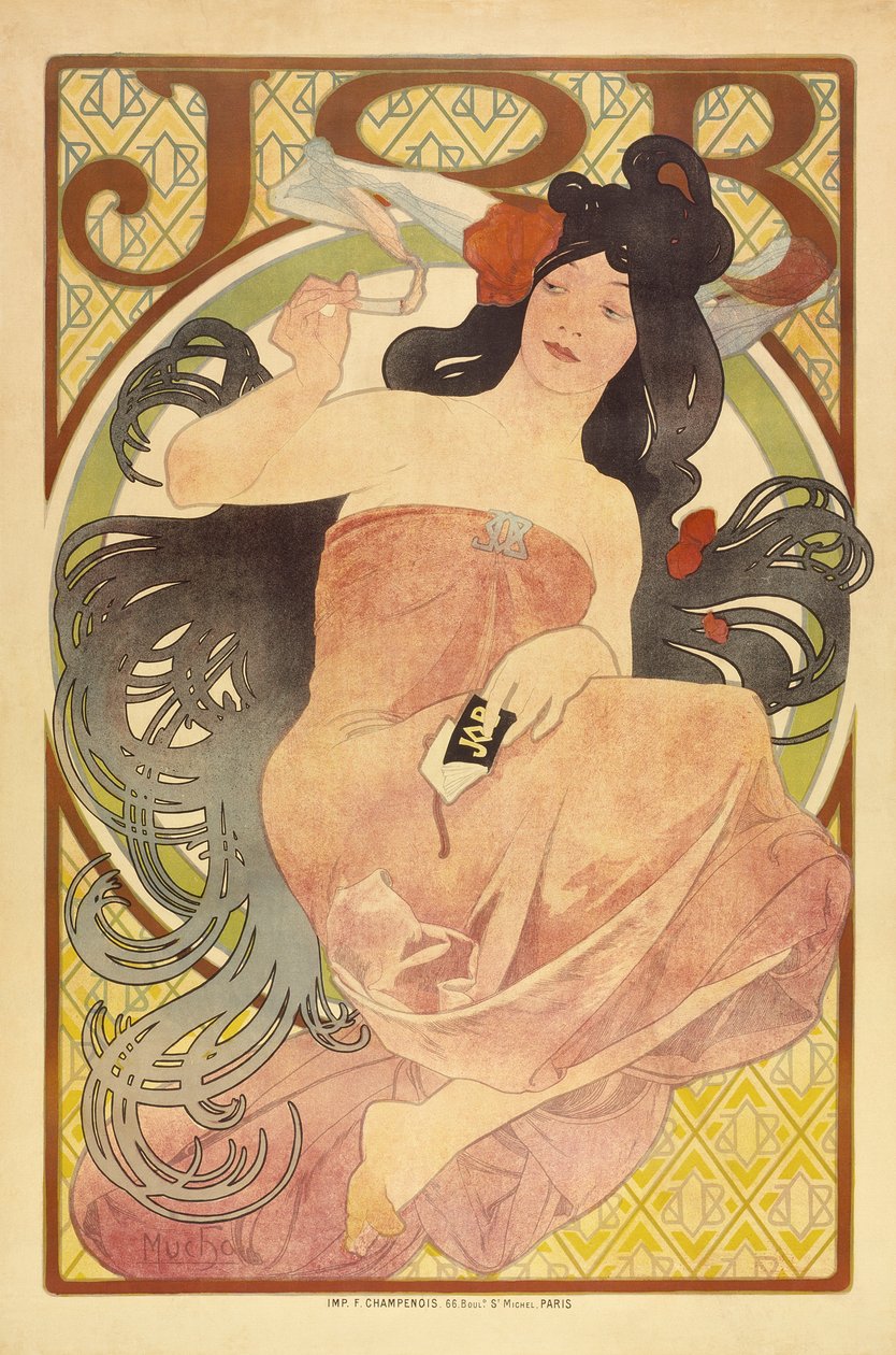 Praca, ok. 1897-98 autorstwa Alphonse Mucha
