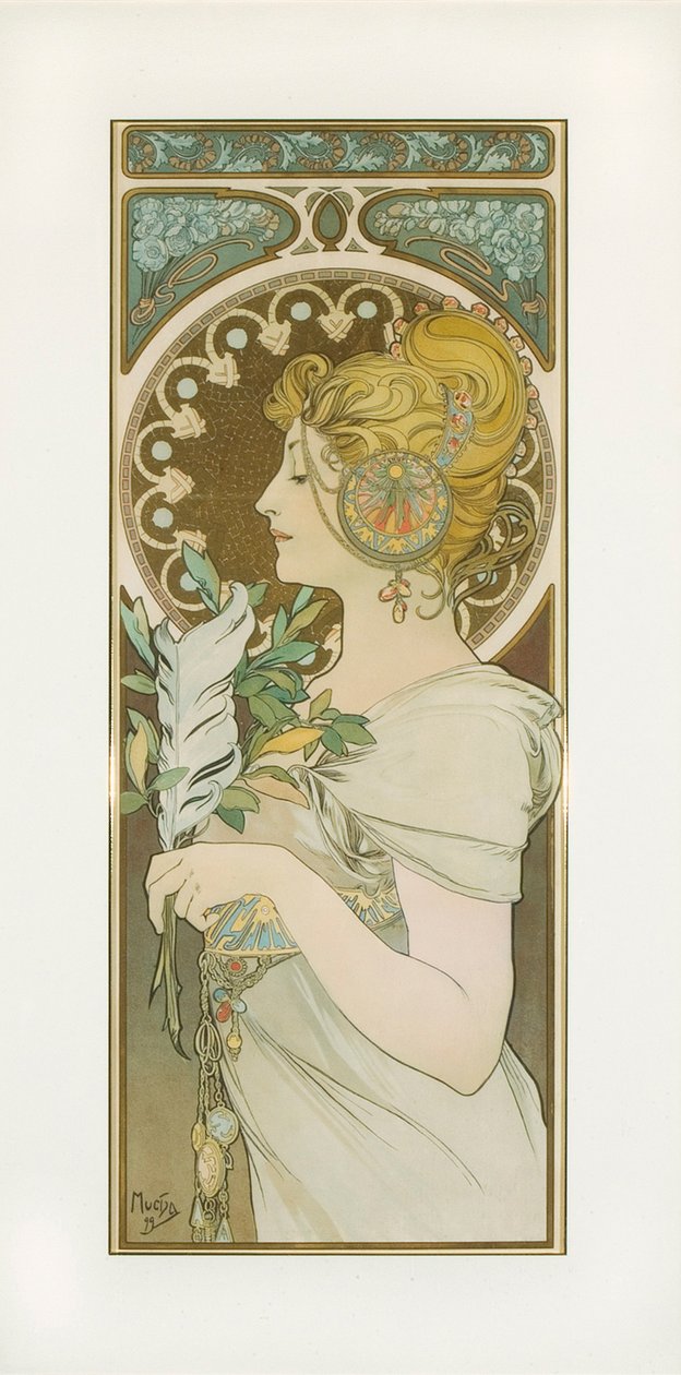 Pióro autorstwa Alphonse Mucha