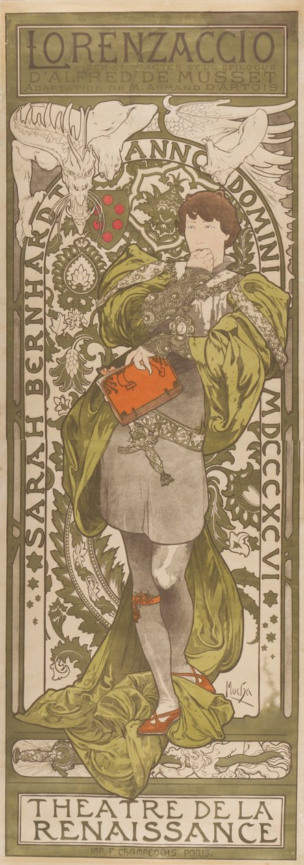 Lorenzaccio, 1896 autorstwa Alphonse Mucha