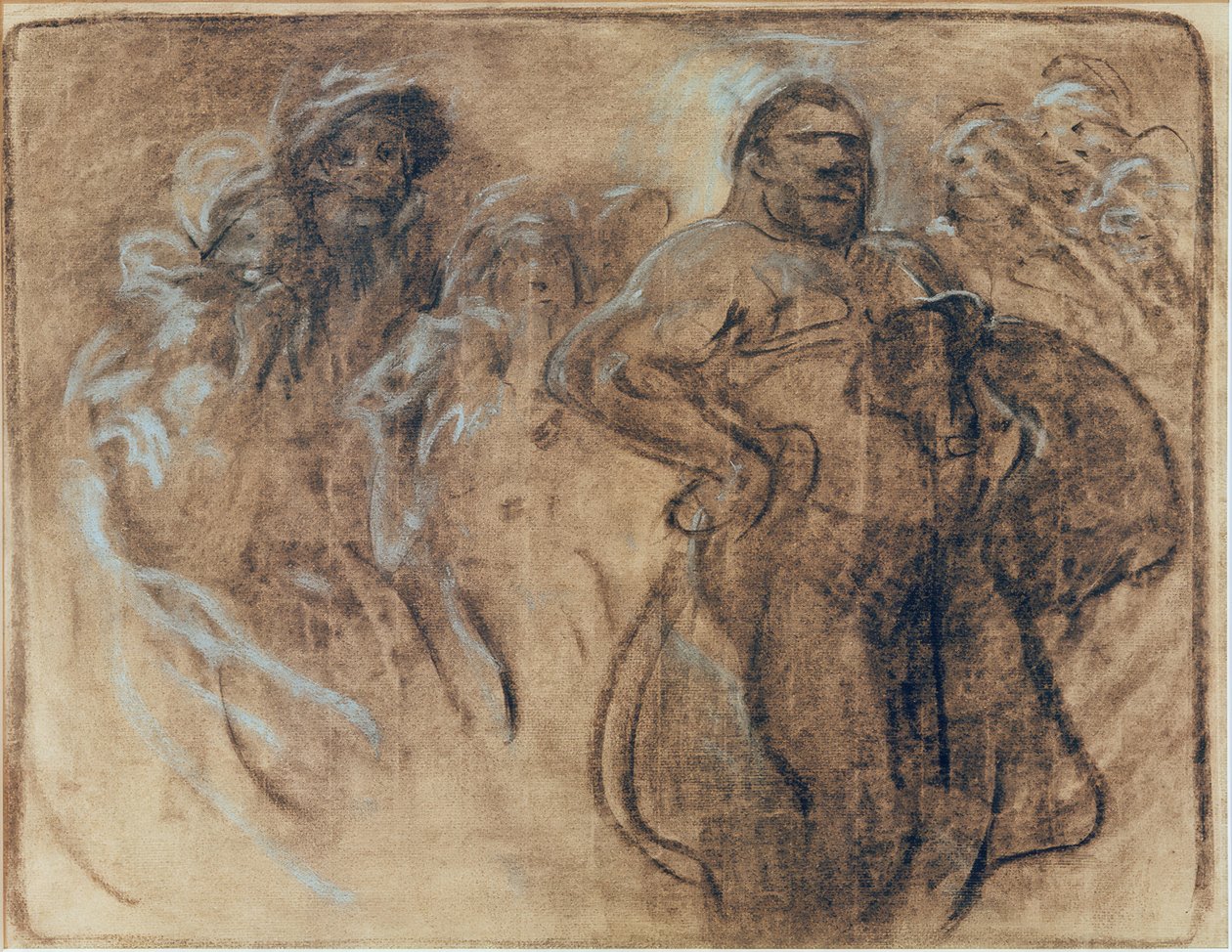 Obraz mężczyzny autorstwa Alphonse Mucha
