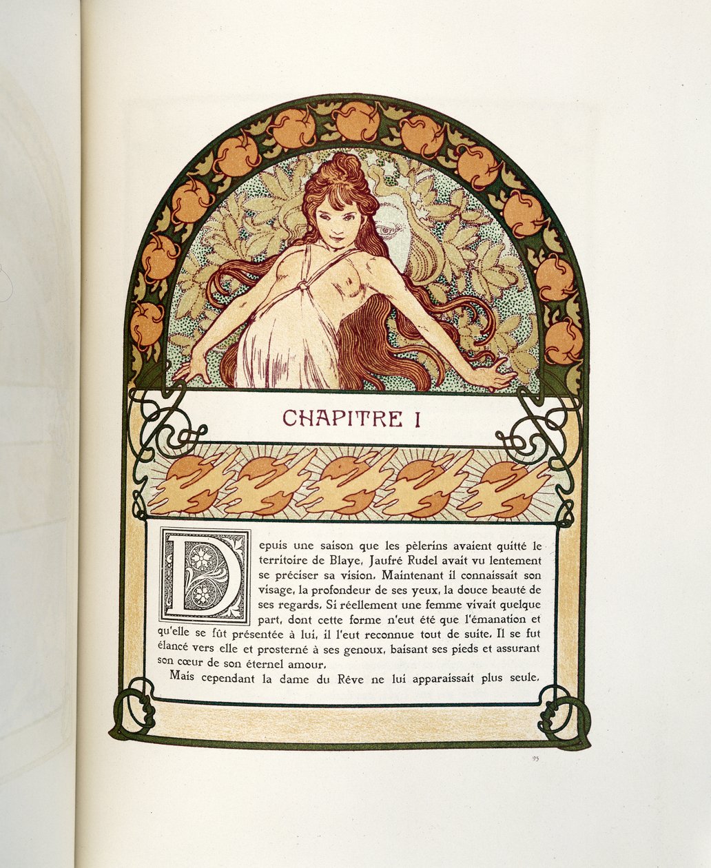 Strona z Ilsee, Princess de Tripoli, 1897 autorstwa Alphonse Mucha