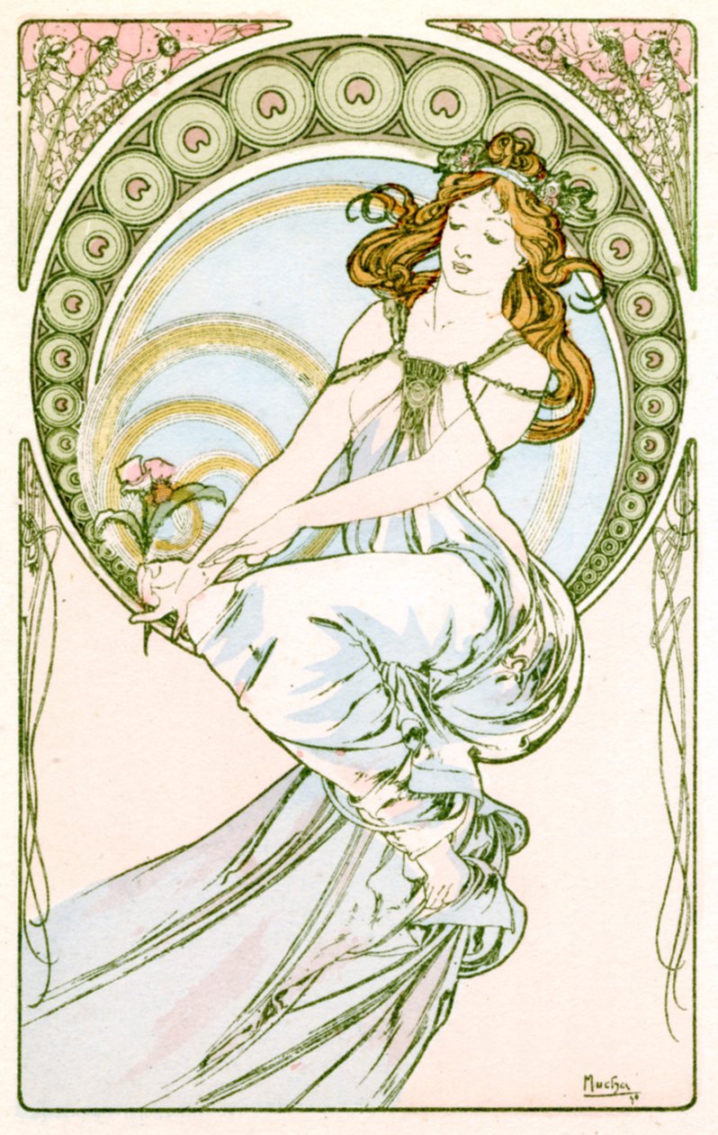 „Malarstwo”, 1900 autorstwa Alphonse Mucha
