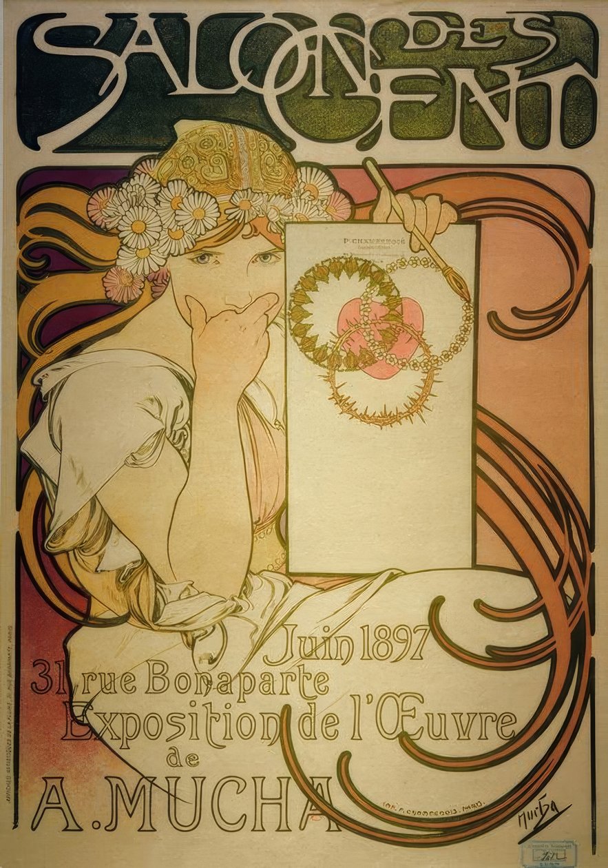 Salon des Cent autorstwa Alphonse Mucha