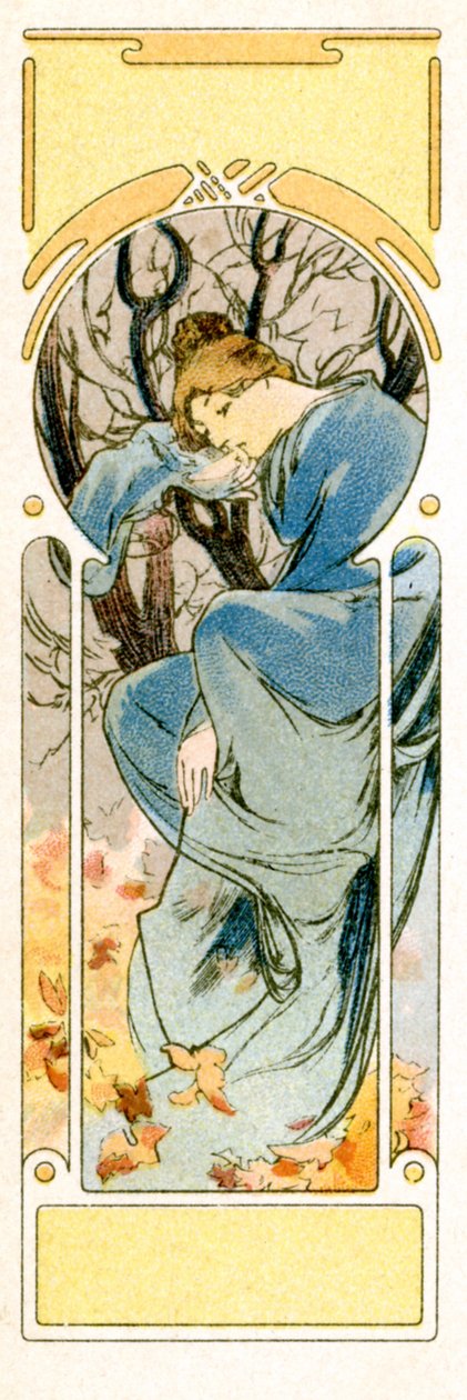 „Zima”, 1900 autorstwa Alphonse Mucha