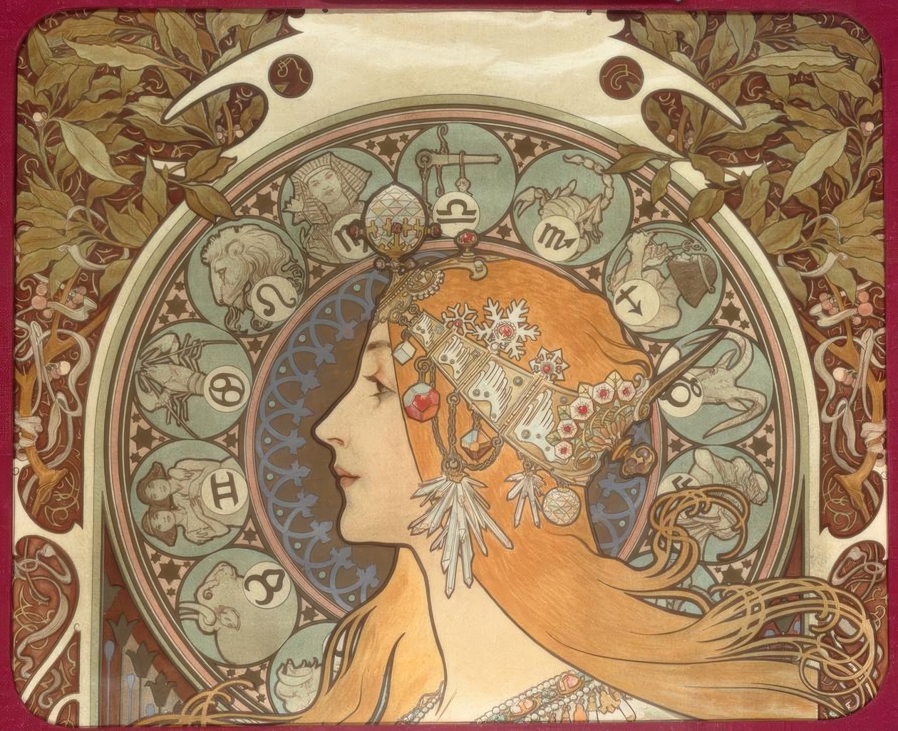 Zodiak autorstwa Alphonse Mucha
