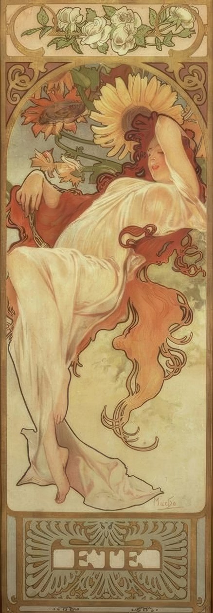 Lato autorstwa Alphonse Mucha