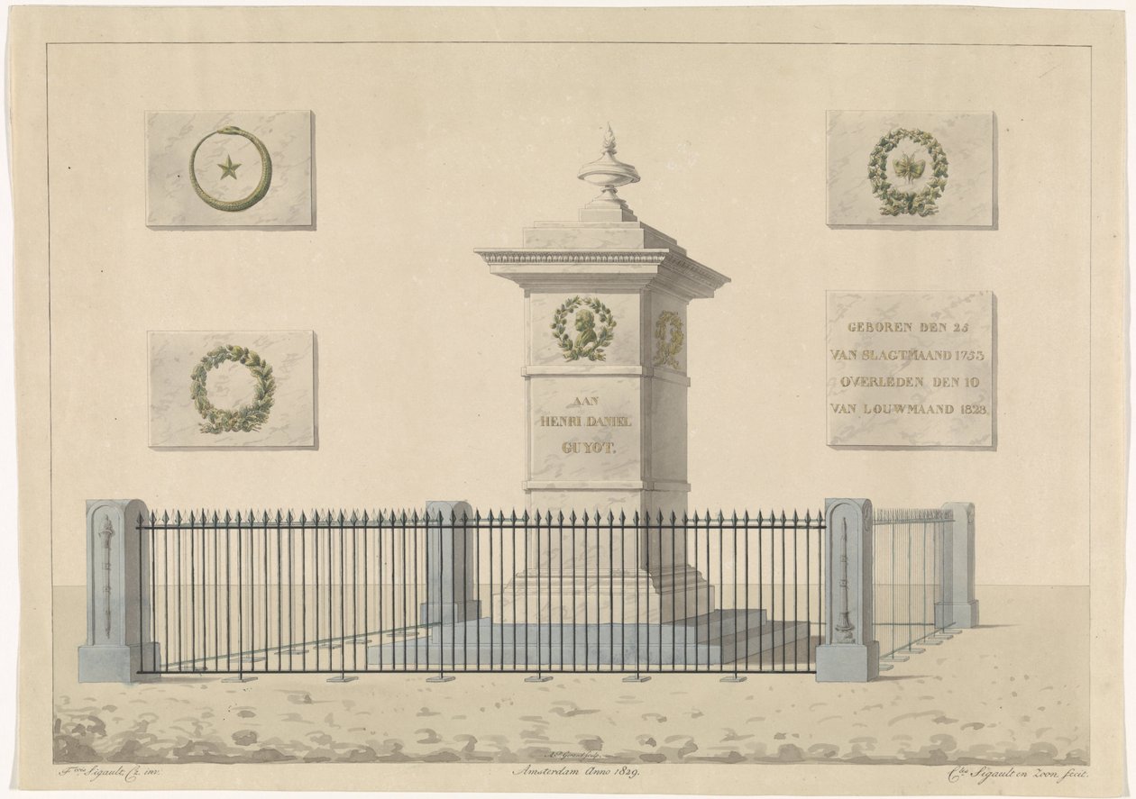 Pomnik Henri Daniel Guyot autorstwa Alphonse Pierre Giraud