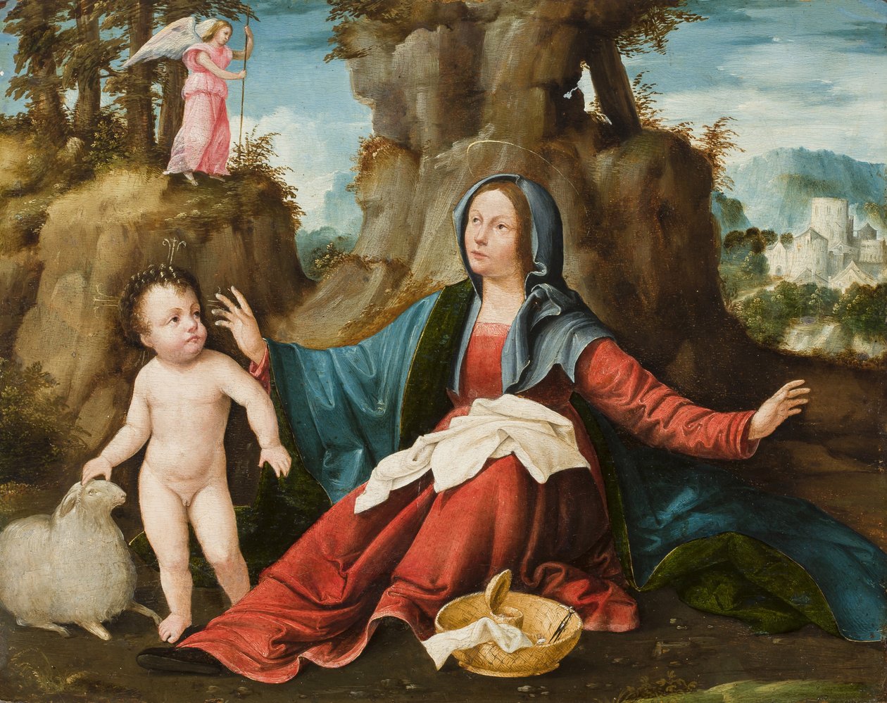 Wizja Najświętszej Maryi Panny, ok. 1518-20 autorstwa Altobello Melone