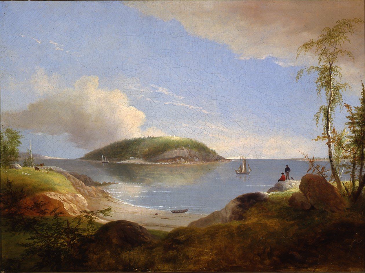 Pamiątka z Wyspy Niedźwiedziej, Maine, 1850 r. autorstwa Alvan Fisher