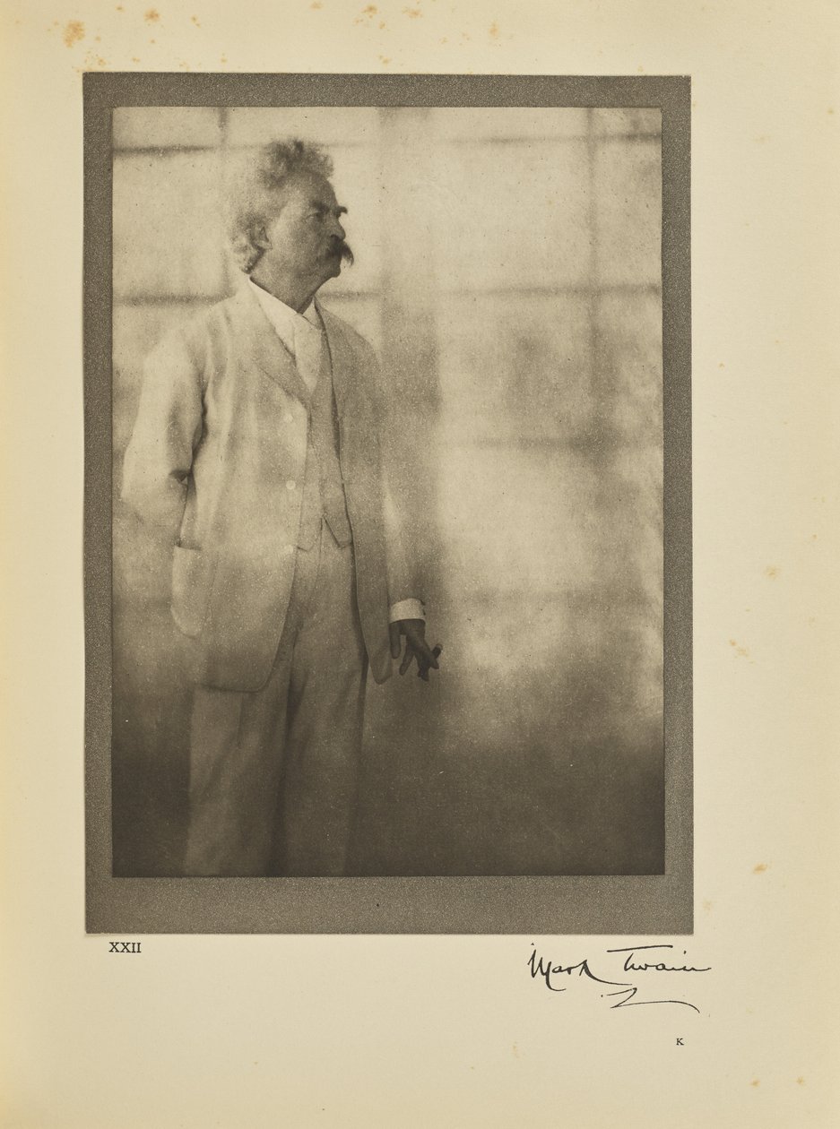 Mark Twain (Samuel Langhorne Clemens) autorstwa Alvin Langdon Coburn