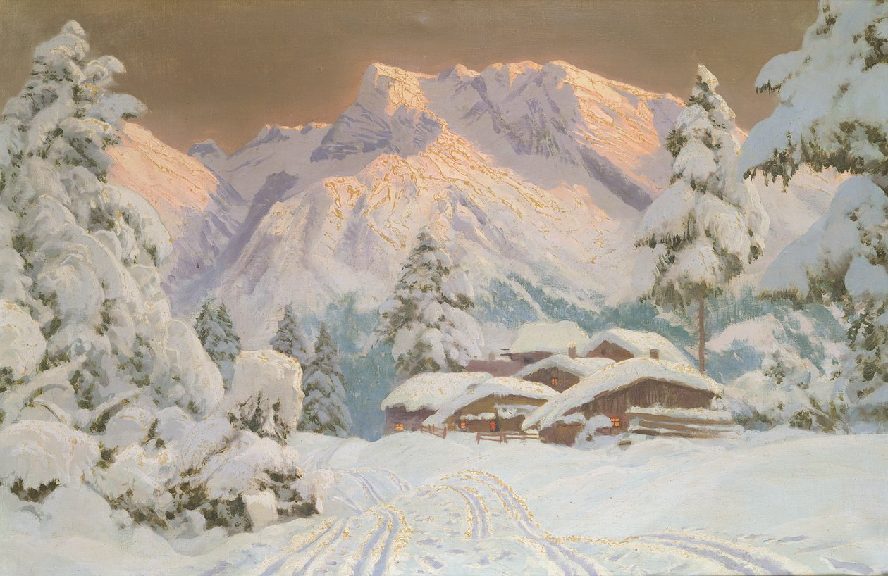 Hocheisgruppe, Austria (olej) autorstwa Alwin Arnegger