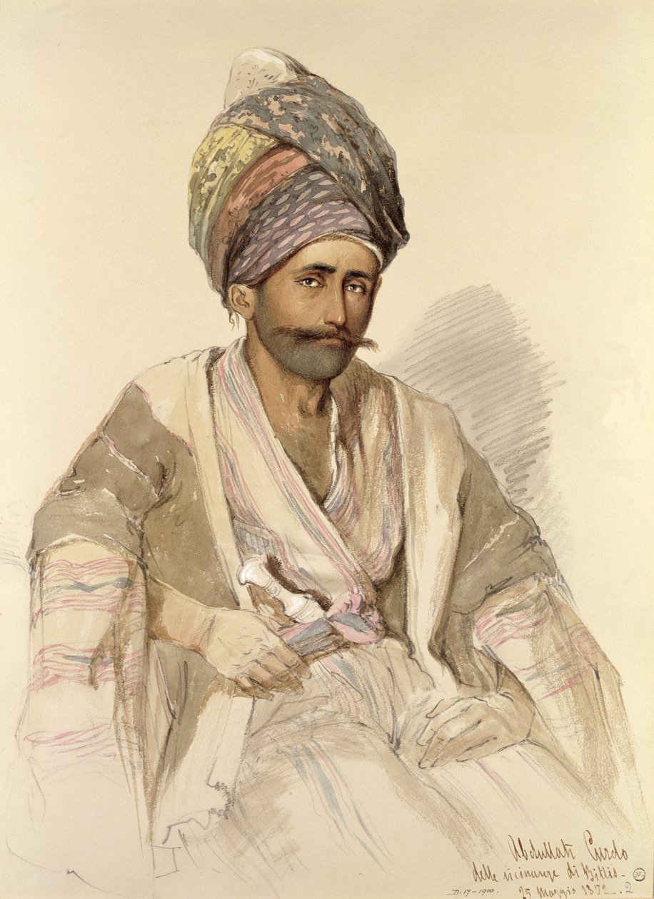 Abdullah - Kurd z Bitlis, 1852 r. autorstwa Amadeo Preziosi