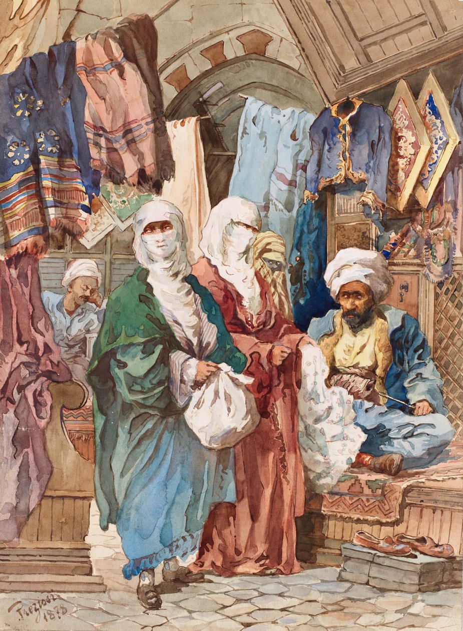Jedwabny Bazar autorstwa Amadeo Preziosi