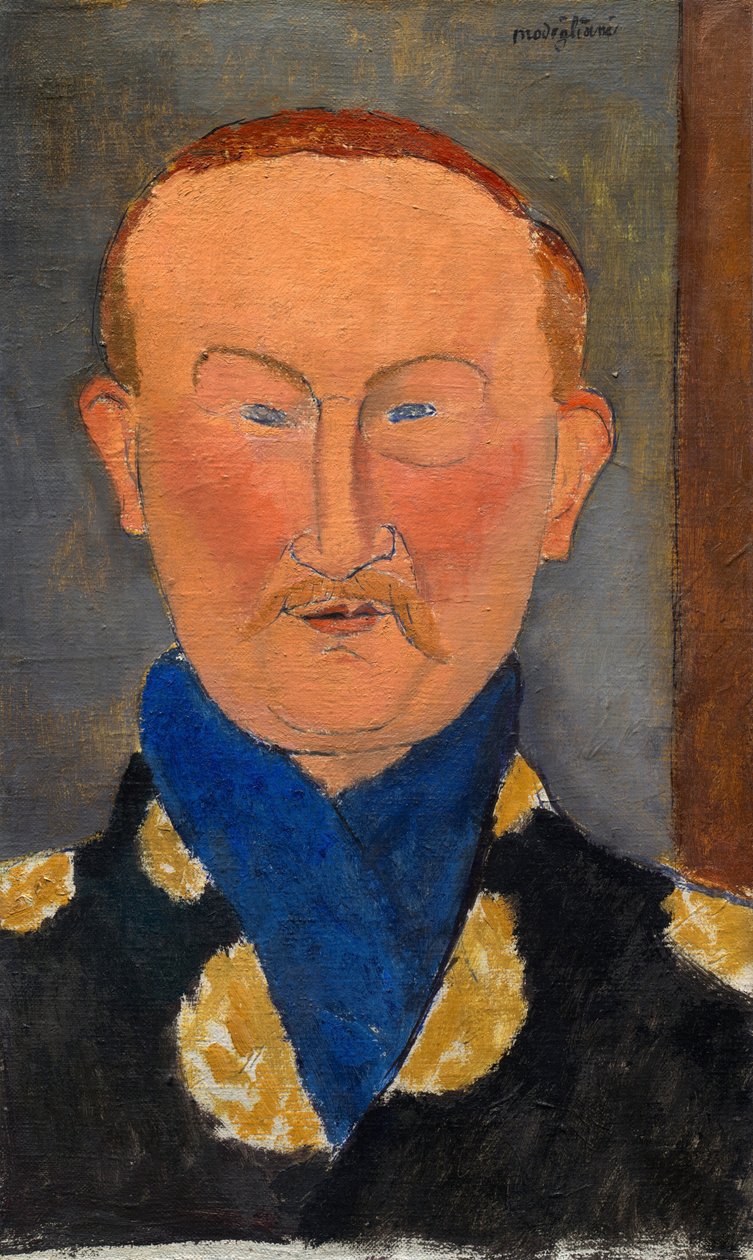 Leon Bakst, 1917. autorstwa Amedeo Modigliani